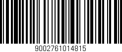 Código de barras (EAN, GTIN, SKU, ISBN): '9002761014815'