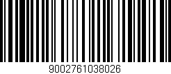 Código de barras (EAN, GTIN, SKU, ISBN): '9002761038026'