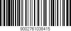 Código de barras (EAN, GTIN, SKU, ISBN): '9002761038415'