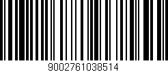 Código de barras (EAN, GTIN, SKU, ISBN): '9002761038514'