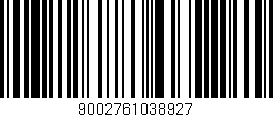 Código de barras (EAN, GTIN, SKU, ISBN): '9002761038927'