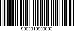 Código de barras (EAN, GTIN, SKU, ISBN): '9003910900003'