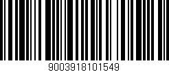 Código de barras (EAN, GTIN, SKU, ISBN): '9003918101549'
