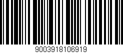 Código de barras (EAN, GTIN, SKU, ISBN): '9003918106919'
