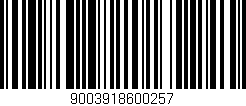 Código de barras (EAN, GTIN, SKU, ISBN): '9003918600257'