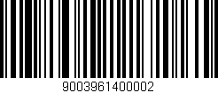 Código de barras (EAN, GTIN, SKU, ISBN): '9003961400002'