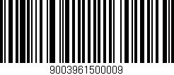 Código de barras (EAN, GTIN, SKU, ISBN): '9003961500009'