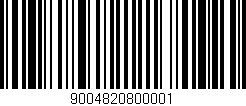 Código de barras (EAN, GTIN, SKU, ISBN): '9004820800001'