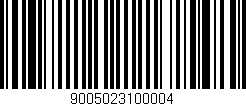 Código de barras (EAN, GTIN, SKU, ISBN): '9005023100004'