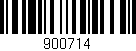 Código de barras (EAN, GTIN, SKU, ISBN): '900714'