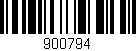Código de barras (EAN, GTIN, SKU, ISBN): '900794'