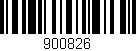 Código de barras (EAN, GTIN, SKU, ISBN): '900826'