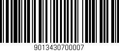 Código de barras (EAN, GTIN, SKU, ISBN): '9013430700007'