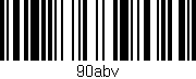 Código de barras (EAN, GTIN, SKU, ISBN): '90abv'