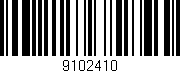 Código de barras (EAN, GTIN, SKU, ISBN): '9102410'