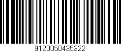 Código de barras (EAN, GTIN, SKU, ISBN): '9120050435322'