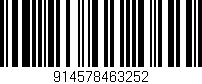 Código de barras (EAN, GTIN, SKU, ISBN): '914578463252'