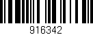 Código de barras (EAN, GTIN, SKU, ISBN): '916342'