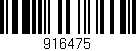 Código de barras (EAN, GTIN, SKU, ISBN): '916475'