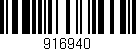 Código de barras (EAN, GTIN, SKU, ISBN): '916940'