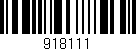 Código de barras (EAN, GTIN, SKU, ISBN): '918111'