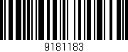 Código de barras (EAN, GTIN, SKU, ISBN): '9181183'