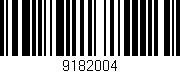 Código de barras (EAN, GTIN, SKU, ISBN): '9182004'