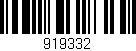 Código de barras (EAN, GTIN, SKU, ISBN): '919332'