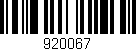 Código de barras (EAN, GTIN, SKU, ISBN): '920067'