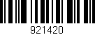 Código de barras (EAN, GTIN, SKU, ISBN): '921420'