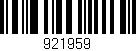 Código de barras (EAN, GTIN, SKU, ISBN): '921959'