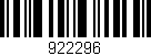 Código de barras (EAN, GTIN, SKU, ISBN): '922296'