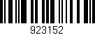 Código de barras (EAN, GTIN, SKU, ISBN): '923152'