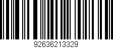 Código de barras (EAN, GTIN, SKU, ISBN): '92636213329'