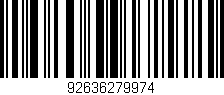 Código de barras (EAN, GTIN, SKU, ISBN): '92636279974'