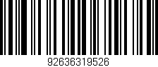 Código de barras (EAN, GTIN, SKU, ISBN): '92636319526'