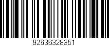 Código de barras (EAN, GTIN, SKU, ISBN): '92636328351'