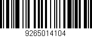 Código de barras (EAN, GTIN, SKU, ISBN): '9265014104'