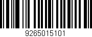 Código de barras (EAN, GTIN, SKU, ISBN): '9265015101'