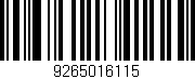 Código de barras (EAN, GTIN, SKU, ISBN): '9265016115'
