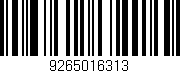 Código de barras (EAN, GTIN, SKU, ISBN): '9265016313'