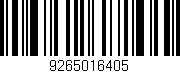 Código de barras (EAN, GTIN, SKU, ISBN): '9265016405'