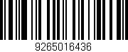 Código de barras (EAN, GTIN, SKU, ISBN): '9265016436'