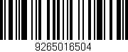 Código de barras (EAN, GTIN, SKU, ISBN): '9265016504'