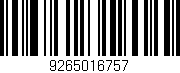 Código de barras (EAN, GTIN, SKU, ISBN): '9265016757'