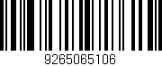Código de barras (EAN, GTIN, SKU, ISBN): '9265065106'