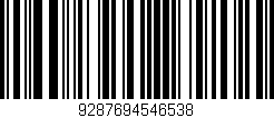 Código de barras (EAN, GTIN, SKU, ISBN): '9287694546538'