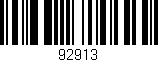 Código de barras (EAN, GTIN, SKU, ISBN): '92913'
