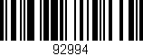 Código de barras (EAN, GTIN, SKU, ISBN): '92994'