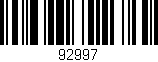 Código de barras (EAN, GTIN, SKU, ISBN): '92997'